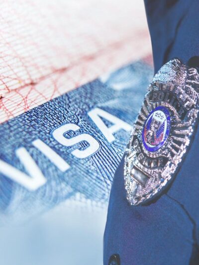 visa and badge